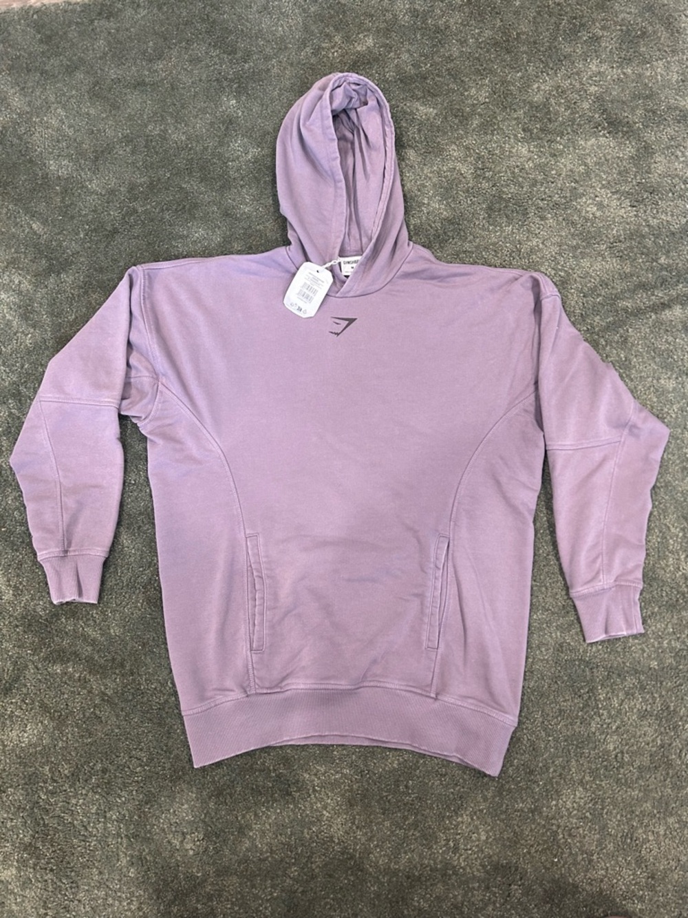 Gymshark Washed Lavender Vintage “Heritage” Hoodie - oversized M